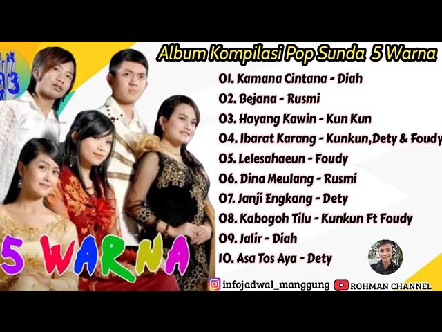Pop Sunda 5 Warna Album Kompilasi | Kamana Cintana | Bejana | Hayang Kawin #goldenkoplo #azmyz class=