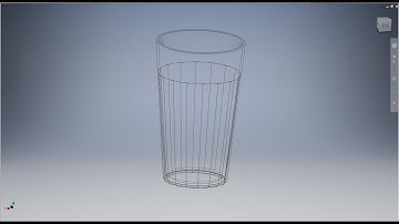 Học inventor cơ bản: Vẽ cốc thủy tinh bằng inventor