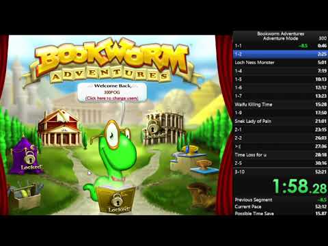 Bookworm Adventures Speedrun In 51 54