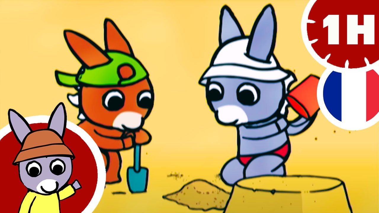 ☀️ Trotro fait un château de sable 🏖 - Dessin animé pour bébé