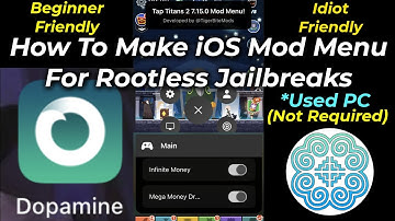 My Tutorial On How To Make An iOS Mod Menu For Rootless Jailbreaks With Windows 11 PC