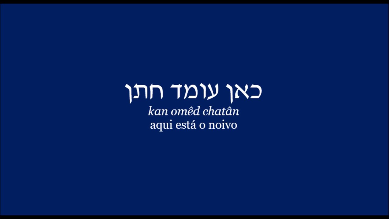 Shalom Aleichem - Hebraico - Tradução e Transliteração