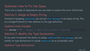 Resolving the error TS2322: Understanding Type Assignment in TypeScript