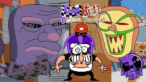 Lap Hell Floor 4 Lunatic mode Lap 5 P rank Checkpointless (as peppino)