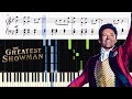 The Greatest Showman - Rewrite The Stars - Piano Tutorial + SHEETS