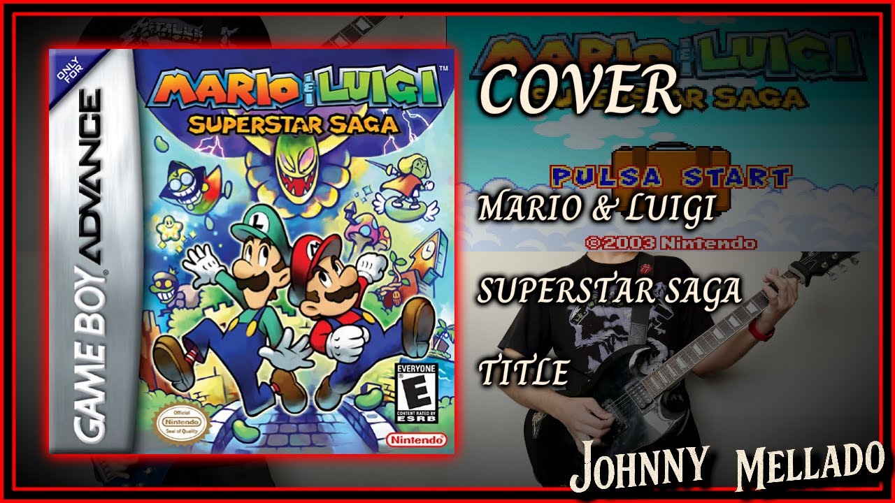 Mario & Luigi - Superstar Saga - Title Theme (Metal Cover) | Johnny Mellado