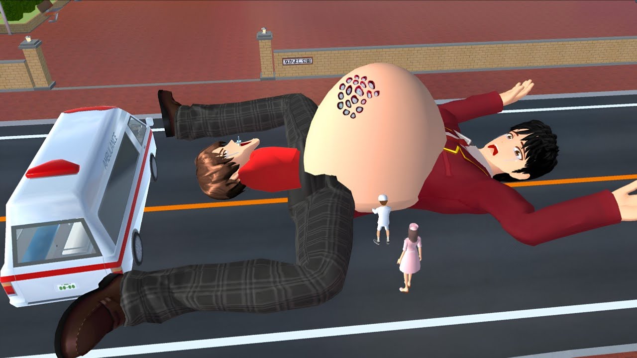 Giant taiga pregnant at park 😂 #sakuraschoolsimulator #shortsfilm #viralvideo #trending #newupdate