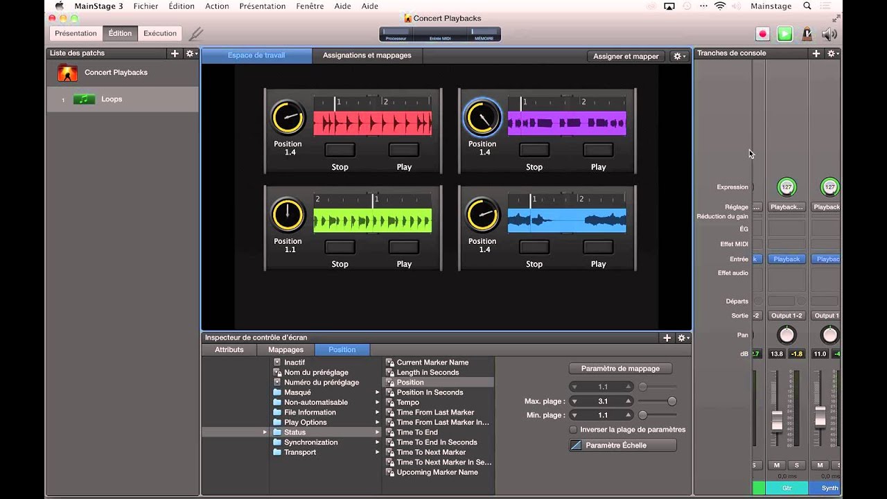 Sauvegarder le patch Looper dans Mainstage 3 YouTube