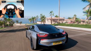 Forza Horizon 5 | BMW i8 2015 | руль Thrustmaster T300RS + коробка передач Thrustmaster TH8A