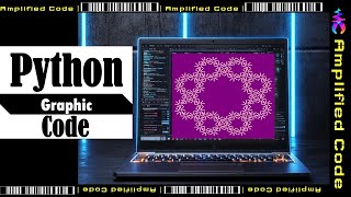 Python Code | Stick Flowers Circle - Turtle Graphic | Python Programming