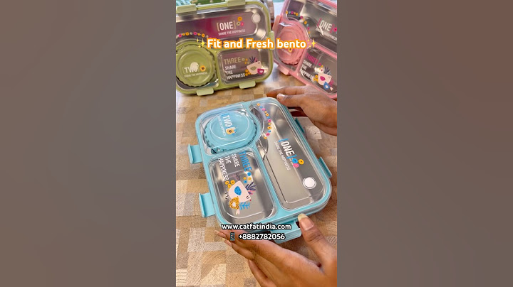 ❤️😊lunch box with 3 compartment inner steel, 1 small container, spoon & chopsticks ✅🤗