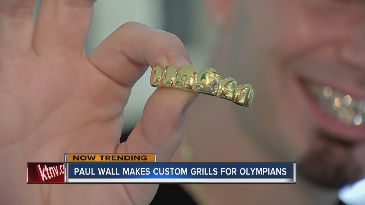 Paul Wall makes custom grills for Olympians YouTube
