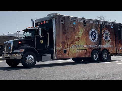 New Jersey Forest Fire Service Mobile Command Unit 09/17/2022 - YouTube