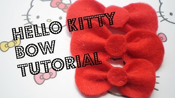 Hello Kitty Bow Tutorial