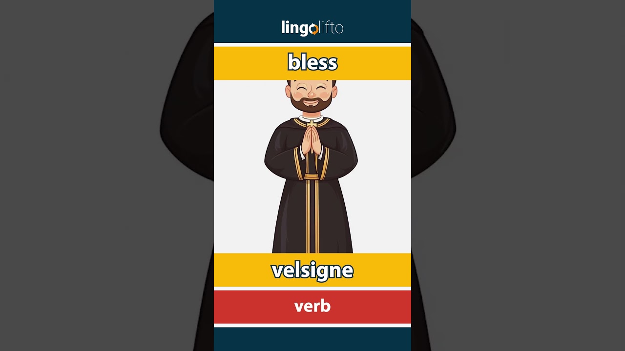 🇬🇧🇳🇴 bless - velsigne : learn English : la oss lære engelsk : vocabulary builder