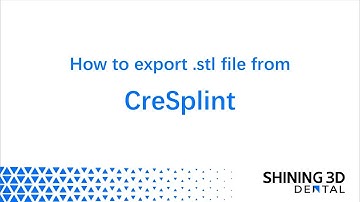 How to export stl file from CreSplint