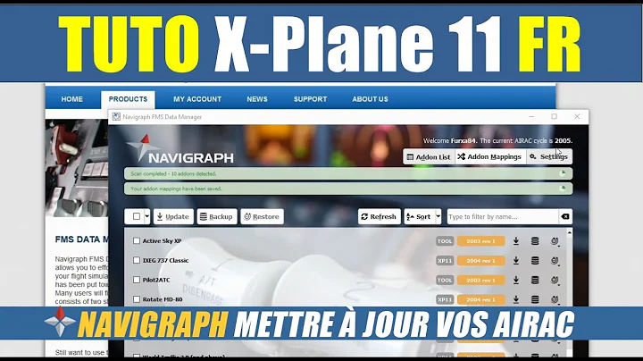 [ X-Plane 11 tuto franais ][ NAVIGRAPH ] Mettre  jour les AIRAC de vos simulateurs