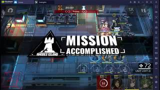 Arknights H5-4 with Exusiai and silver ash Arknights H5-4 with Exusiai and silver ash