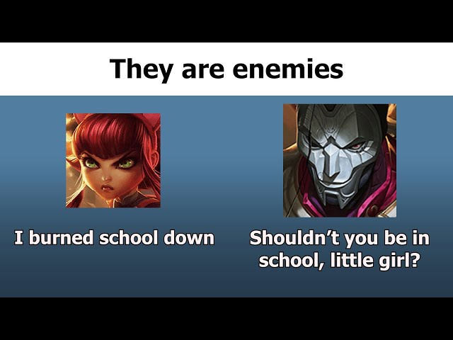 Annie and Jhin have a strange friendship class=