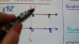 Geometry 3.4b, Perpendicular Transversal Theorem & 2 more theorems for perpendicular lines