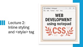 Lecture 2   Inline styling and the style tag