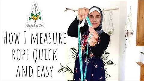 How to measure and cut cord quickly for macrame - quick and easy without a measuring tape