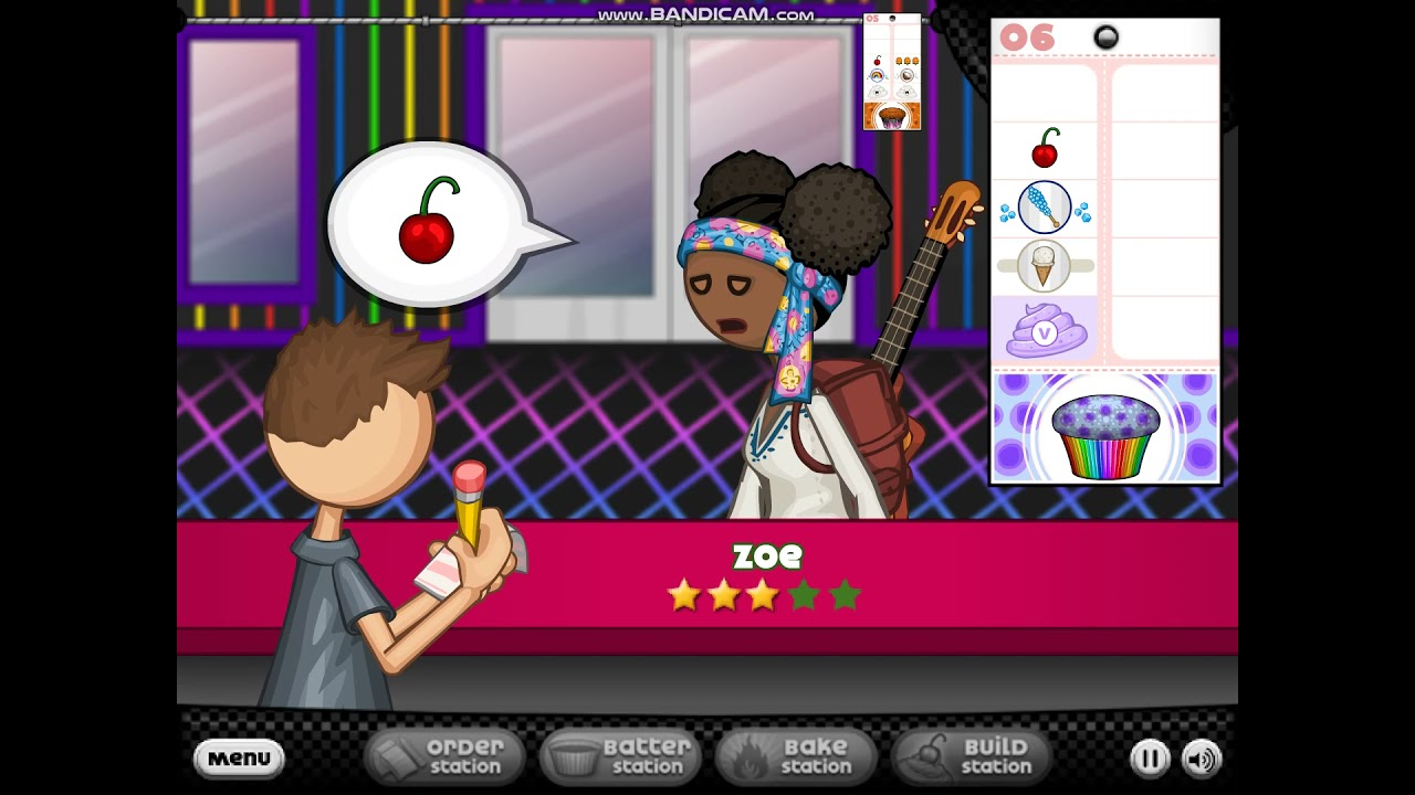 Papa's Cupcakeria Rank 61 New Year Season + Papa Louie