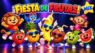 Frutas Bailando Cumbia 🍍🍌 ¡Fiesta de Frutas! Mix 40 Min | Canciones Infantiles para Bailar