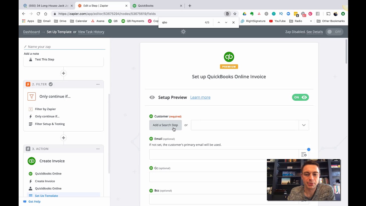 How to Integrate Quickbooks Online with Podio Using Zapier YouTube