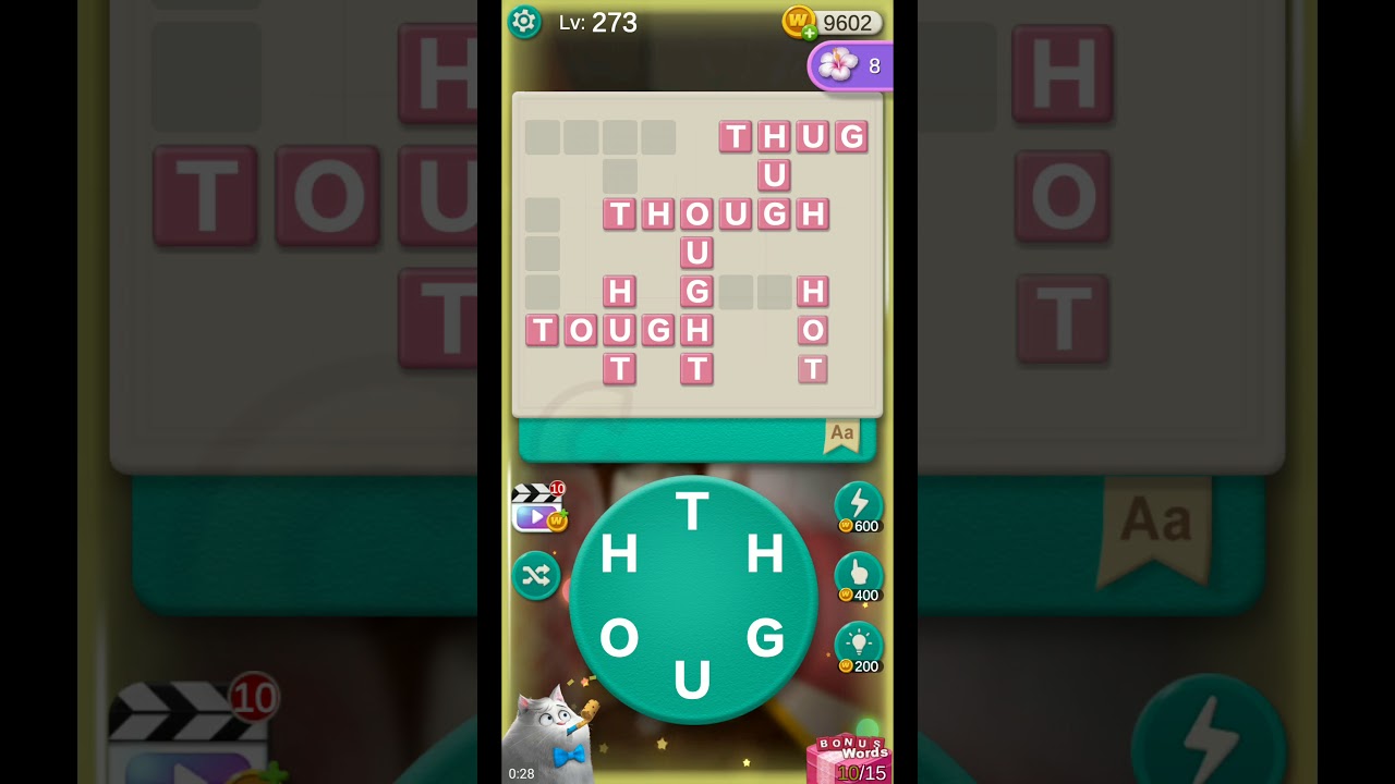 WORD VILLAS LEVEL 273 ANSWERS gaming logo