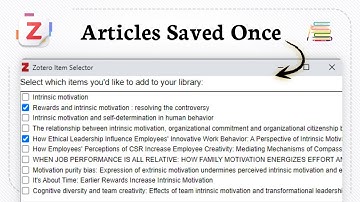 Artikelen toevoegen aan Zotero (bibliotheek bijgewerkt)