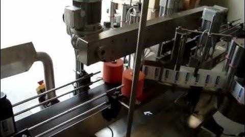Double Sided Square bottle sticker labeling machine, Square Labeling Machine for Container