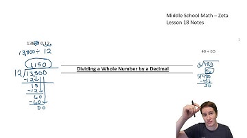KStevMath - Math U See Zeta - Dividing a Whole Number by a Decimal - Lesson 18
