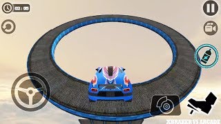 Impossible Car Tracks 3D: Blue Car Driving Stunts - Android GamePlay 2019 screenshot 4