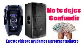 Diferencia entre Altavoces Profesionales y no Profesionales