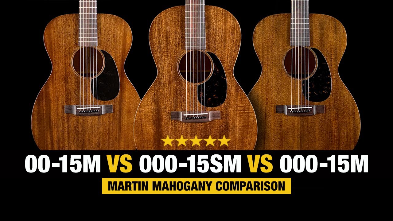 Martin 00-15M vs 000-15M vs 000-15SM - Mahogany Martin