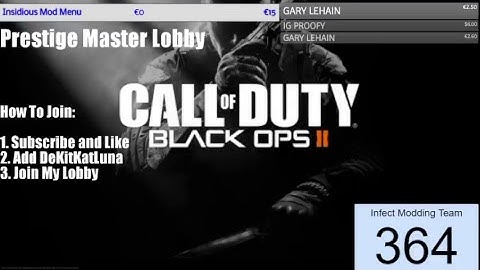 [PS3] BO2 | Prestige Master Lobbies | Selling  Modded Accounts and Co-Host
