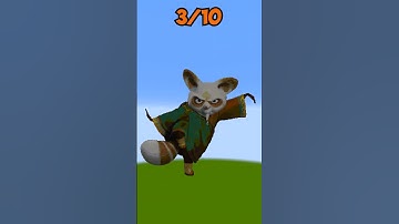 Panda Kung Fu in Minecraft! #shorts