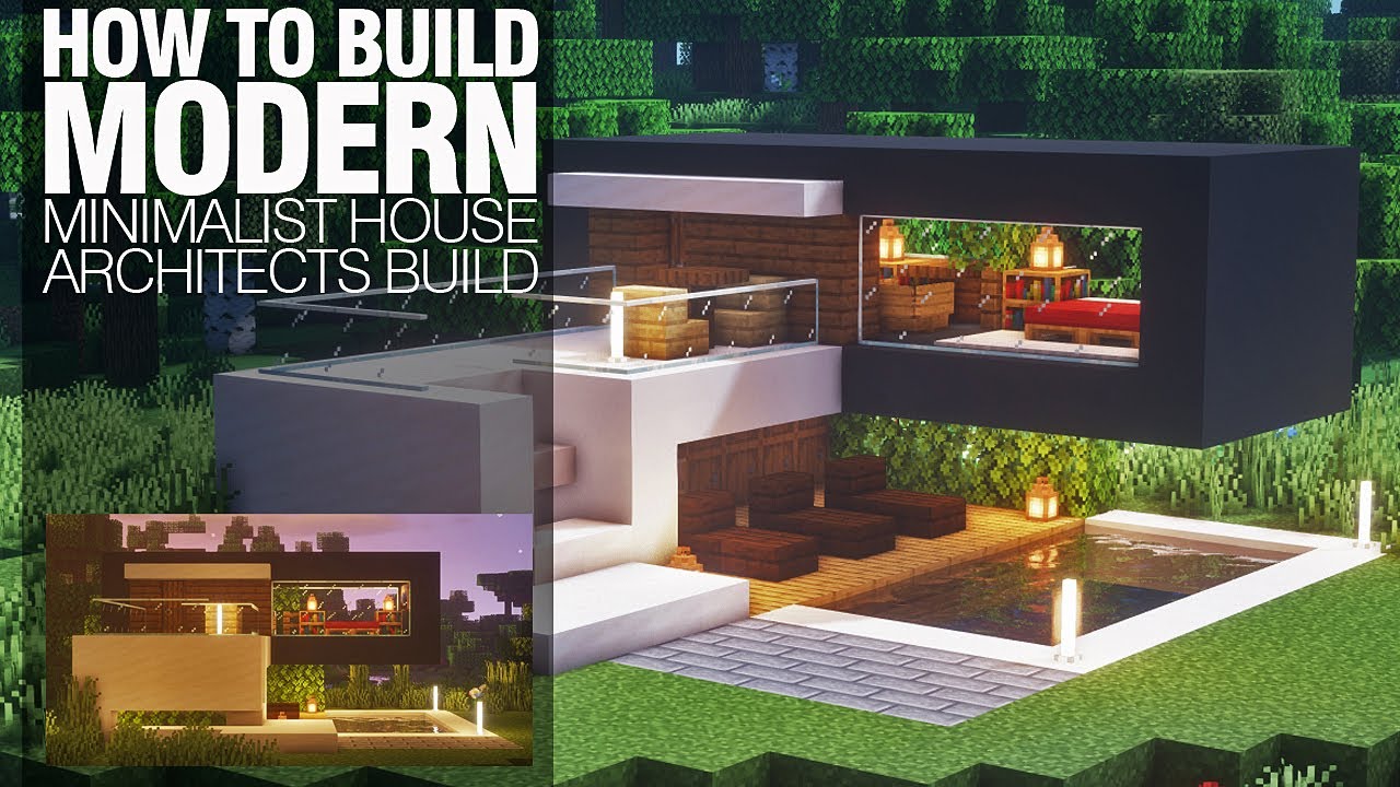 Minecraft Build : How to Build Modern House : Minimalist House : An Architects Build Minecraft Build : How to Build Modern House : Minimalist House : An Architects Build