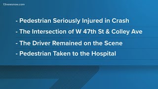 Norfolk police investigate crash leaving pedestrian with critical injuries