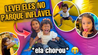 Rotina Da Tarde No Parque Inflável Do Shopping Levei As Crianças
