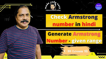 Armstrong Number Program in C | C Armstrong Number Program - in Hindi