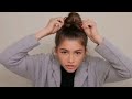 Zendaya - top knot hair routine ( Zendaya the app )