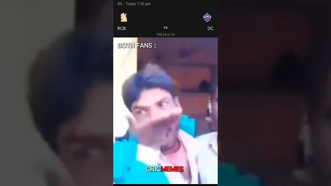 RCB vs DC 🔥🥶💀 