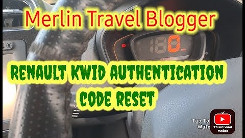 Renault Kwid Authentication code Radio code reset  in tamil #renault #kwid