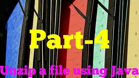 Java File Handling Series :  Unzip a file using Java | Part-4 @AmitRanjan