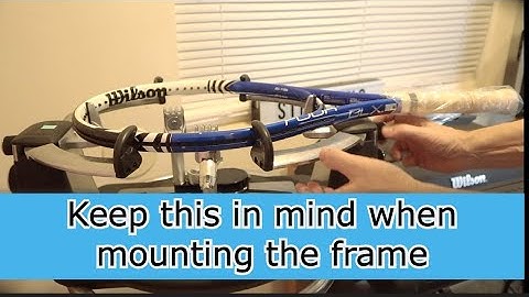 Mounting the Tennis racket on a 6 point mounting system
