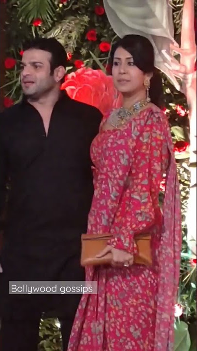 Karan Patel ❤️ Ankita bhargava Patel at  Ramesh taurani Diwali bash #karanpatel #shorts #trending