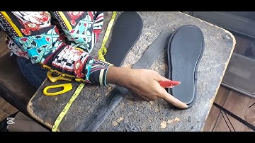 Wrapping a platform slide for beginners in shoemaking.