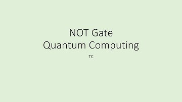 NOT Gate - Quantum Computing Basics
